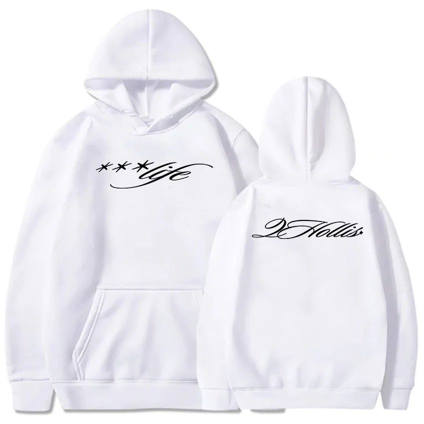 2hollis Life Script Merch Fans Supporting Merch Hoodies Sweatshirt Unisex Logo Autumn and Winter 2025 New Pullover