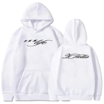 2hollis Life Script Merch Fans Supporting Merch Hoodies Sweatshirt Unisex Logo Autumn and Winter 2025 New Pullover