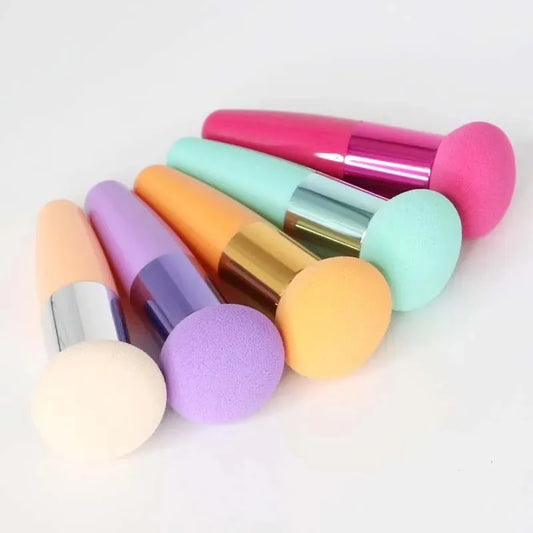 1PC Mushroom Head Makeup Brushes Powder Puff Makeup Sponge with Handle Professional