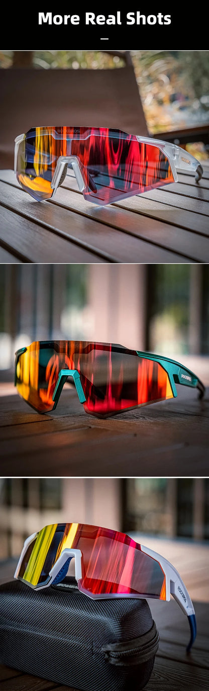 Photochromic Polarized Lens Adjustable Nose Support Myopia Frame Sports Men Women Cycling Goggle