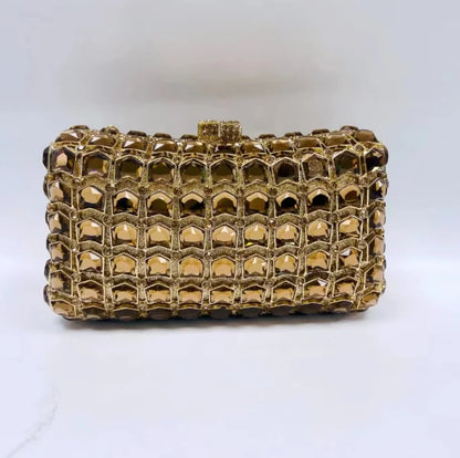 XIYUAN Big Stones Evening Purse Bags Rhinestone Wedding Gems Clutch Bag Bridal Clutches Women Diamonds