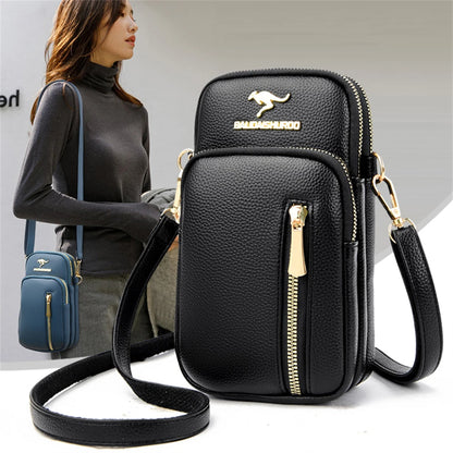 Ladies New Trendy Pu Leather Shoulder Bags Luxury Designer Simple Small Purse