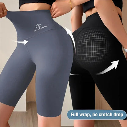 Seamless Women Sports Shorts High Waist Fitness Jogging Body Shaping Boxers Push Up Scrunch Butt Biker Slim Underwear