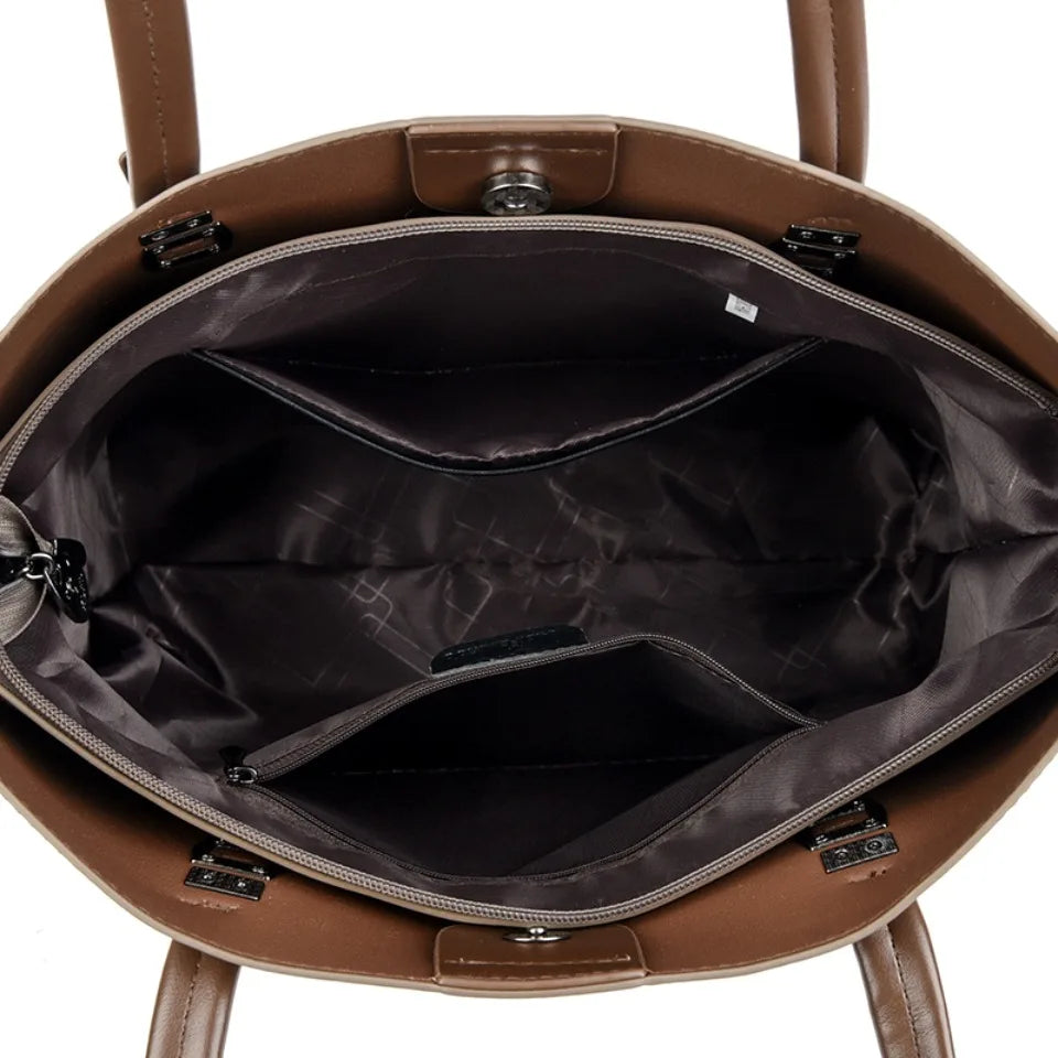 Luxury Shoulder Bags High-End Pu Leather Handbags Caual Tote