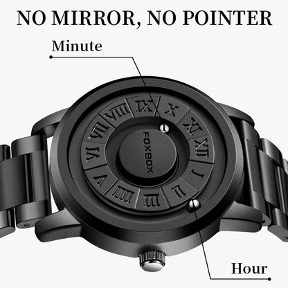 Military Waterproof Watch For Men Crolling Pointer Magnetic Force Watch Men Fashion Sport Quartz Chronograph