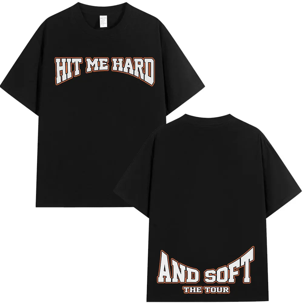 Hit Me Hard and Soft Tour 2024-2025 T Shirt Men Women Fashion Hip Hop T Shirts Cotton Loose Cozy Short Sleeve T-shirts Fans Gift