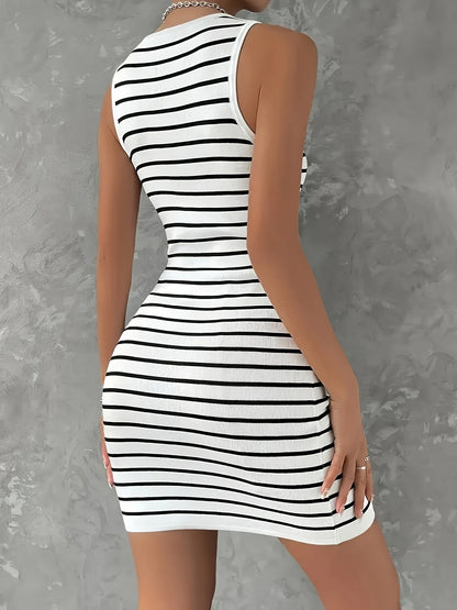 women's zipper waist knitted hip dress women's short sleeved knitted slim fit hip dress