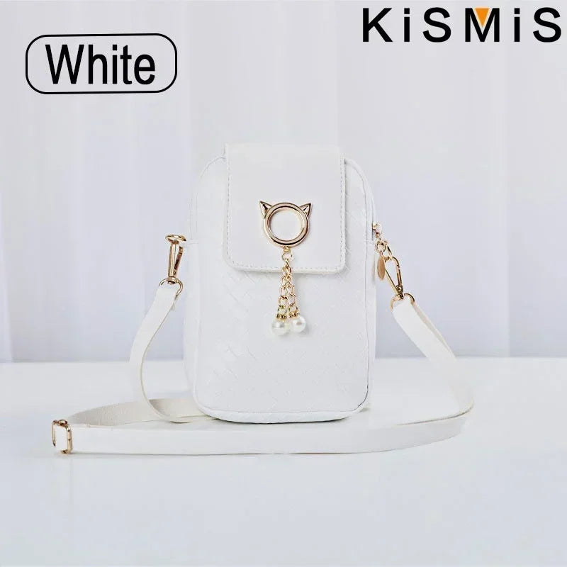 Fashion Women Mini PU Leather Crossbody Shoulder Bag Casual Mobile Phone Wallet Cute Handbag for Girls