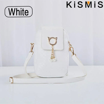 Fashion Women Mini PU Leather Crossbody Shoulder Bag Casual Mobile Phone Wallet Cute Handbag for Girls