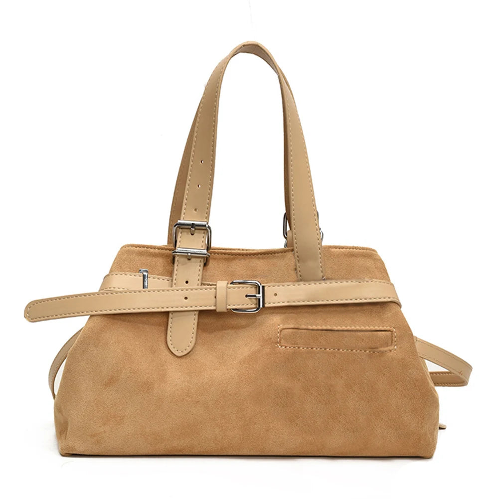 Women Retro Top Handle Bag PU Fashion Shoulder Satchel Work Bag