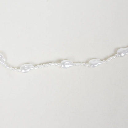 Shawl Top Pearl Necklace Body Chain for Women Female Beads Tops Elegant Shawl