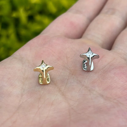 Cute CZ Stone Star Teeth Grillz Braces Gold Color Y2K Elegant Shiny Zircon Tooth Caps