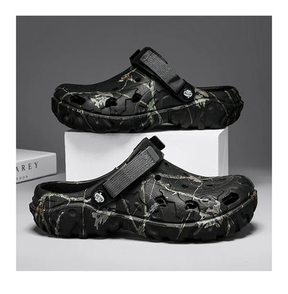 Men Slippers High Quality Anti-Slip Garden Shoes Lightweight Fashion Casual Sandals