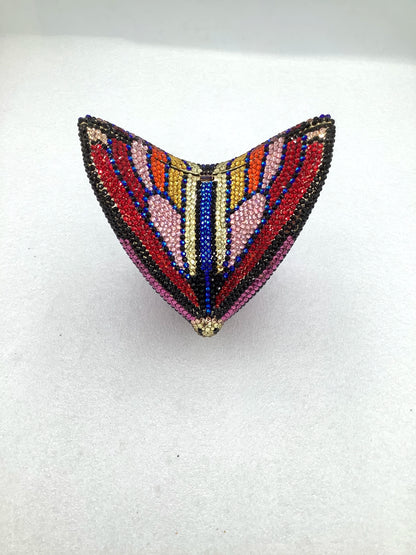 Women Butterfly Gems Evening Minaudiere Clutch Bags Women Crystals Purses and Handbags Bridal Wedding Purse Luxury Clutch Bag