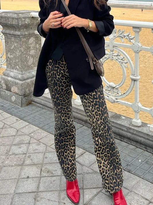 Animal Leopard Print Long Denim Women High Waist Straight Pencil Jeans Leopard print / M Leopard print / L Leopard print / XS Leopard print / M-Leopard print / L-Leopard print / XS-Leopard print / S-