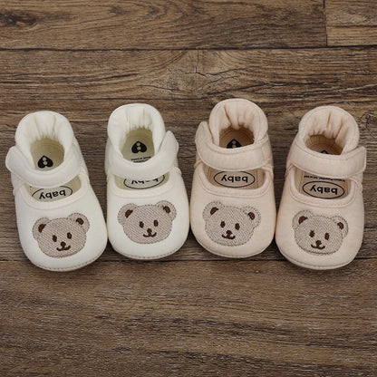 Cute Cartoon Bear Rabbit and Casual Baby Boys Shoes Baby Accessories 0-18 Months