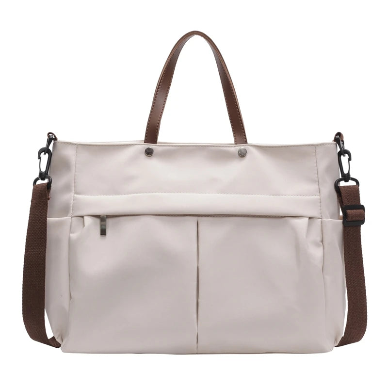 Stylish Nylon Tote Student shoudler Bags for Women Ladies Business Hand-held Briefcase Commuter Tote A4 Laptop High-end Designer