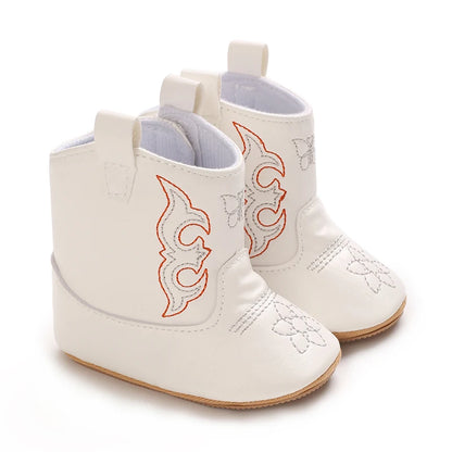 Baby Boots Made Of Soft PU and High-quality Cotton Short Boots With Rubber Soles and Anti Slip Baby