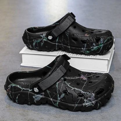 Men Slippers High Quality Anti-Slip Garden Shoes Lightweight Fashion Casual Sandals