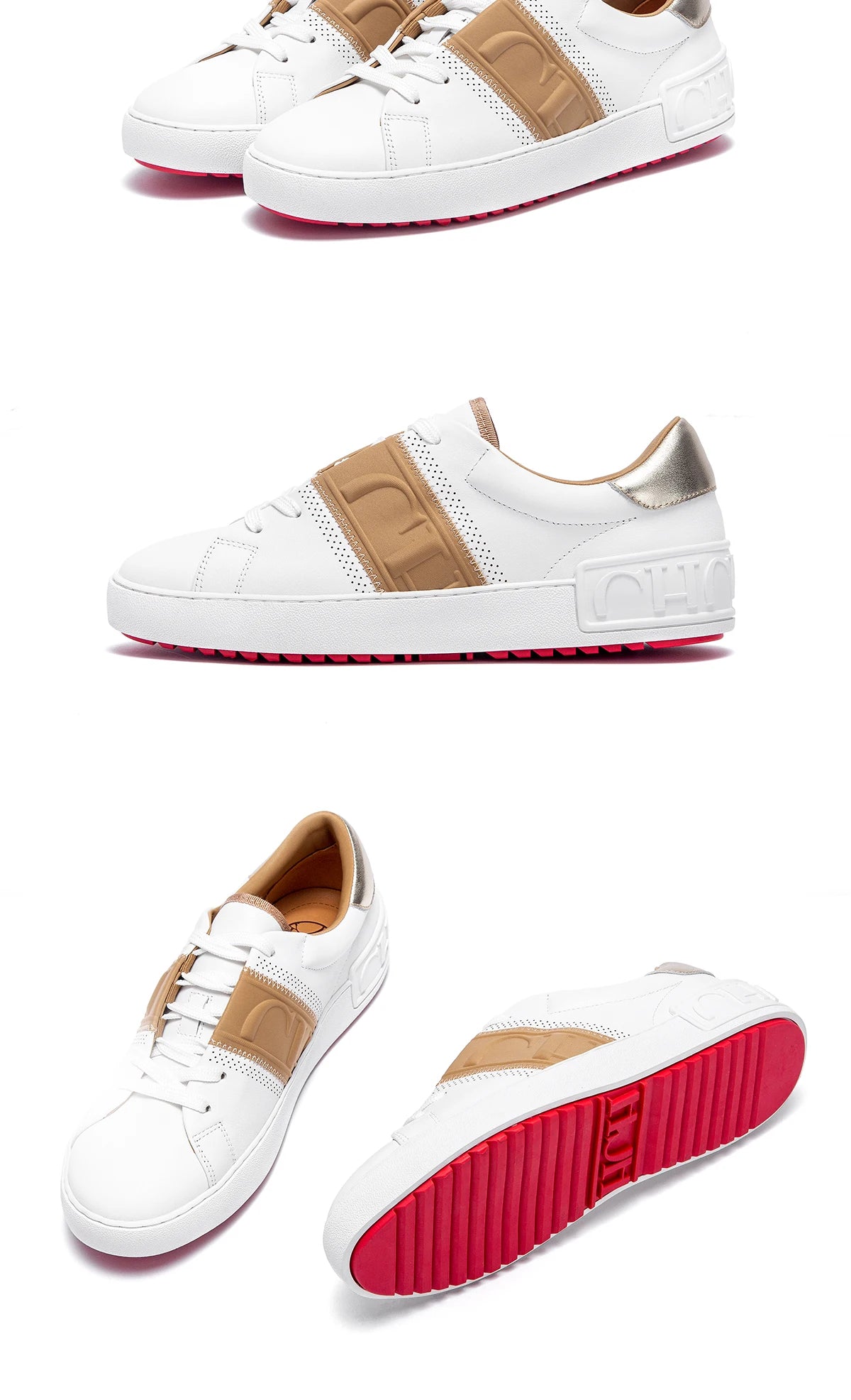 Women Casual Shoes White Flat Board Balance Technology Press Insole Comfort Sneakers