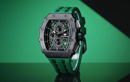 Luxury Brand Tonneau Design Waterproof Clock Stainless Steel Wristwatch Rectangle