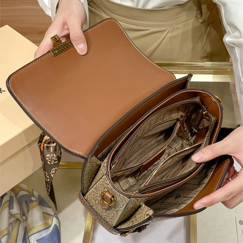 fashionable and versatile high-end handbag single shoulder crossbody bag