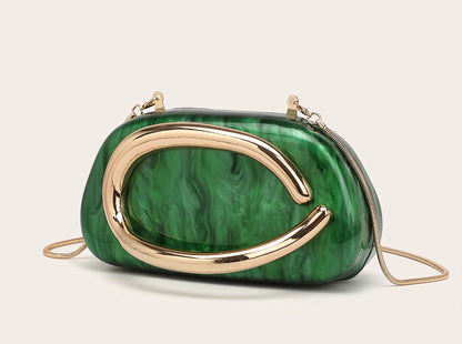 Luxury Evening Banquet Clutch Bag Bride Metal Shoulder Wedding Purse Party Crossbody Handbag