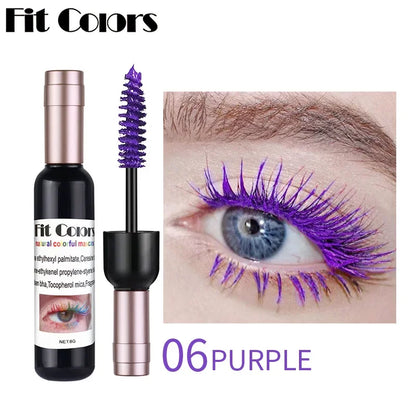1PC Colorful Eyelash Mascara EyeLashes Extension Curling Lengthen White Purple