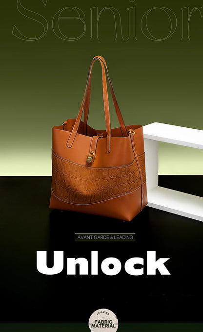 CHCH Women's Large Capacity Tote Bag Spring New Splicing Design Bag