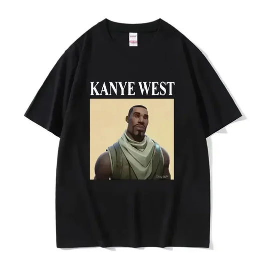 Funny Kanye West Meme T-Shirt Men's Vintage Fashion Hip Hop Rap Style Tshirt Men Women Short Sleeve T Shirt Streetwear