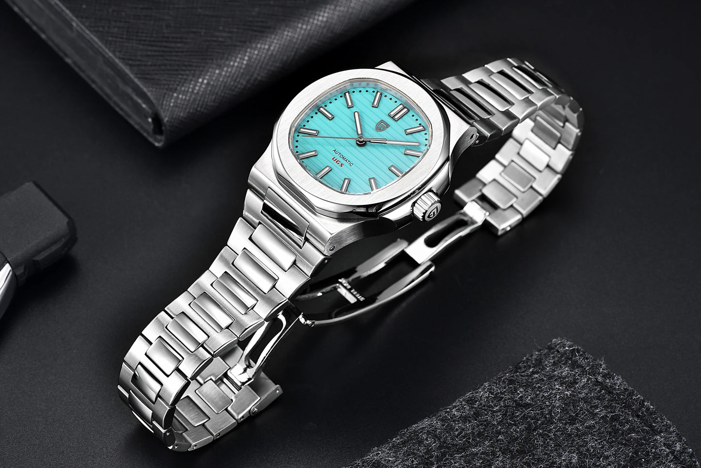 40MM Men's Watches Luxury Automatic Watch For Men Mechanical WristWatch Stainless Steel Sapphire glass