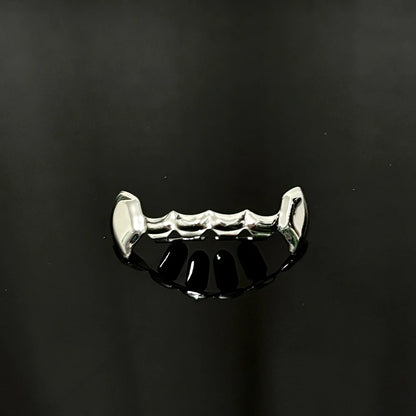 Glossy Tooth Caps Fangs Gold Silver Black Color Bottom Teeth Grillz Braces For Women Men Jewelry Dental Grills