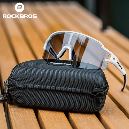 Photochromic Polarized Lens Bike Glasses UV400 Protection Eyewear Sunglasses MTB Road Bicycle Goggles