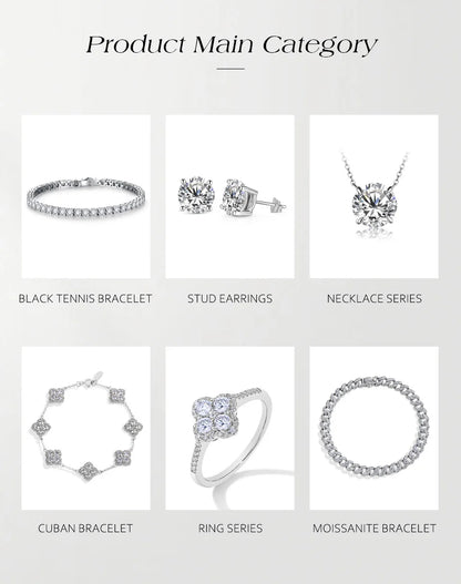 ATTAGEMS 925 Sterling Silver Luxury Women Ring Flowers DVVS1 Moissanite Pear-cut Classical Band Engagement Wedding Fine Jewelry