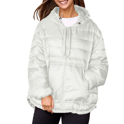 Plus Size Parkas For Women Casual Women Casual Hoodies Pocket Coat Lightweight Jacket Winter Coats For Women пуховик женский