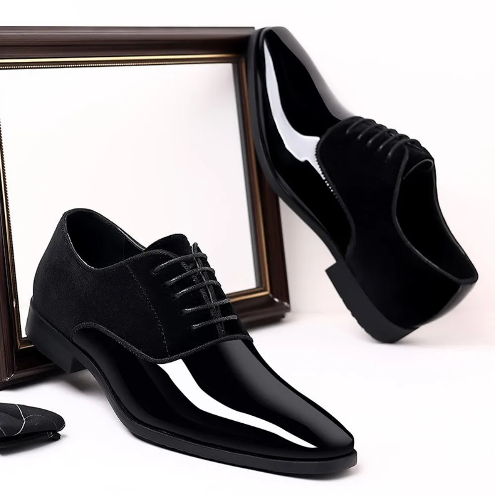 Men's Oxford Shoes Lace up Formal High Gloss Low Top Square Toe Suit Tuxedo Dress black / 6.5 / United States black / 6 / United States black / 8 / United States black / 6.5 / United States-black / 6 / United States-black / 8 / United States-black / 7 / United States-black / 9.5 / United States-black / 8.5 / United States-black / 11 / United States-black / 10 / United States-black / 13 / United States-black / 12 / United States-black / 14 / United States-