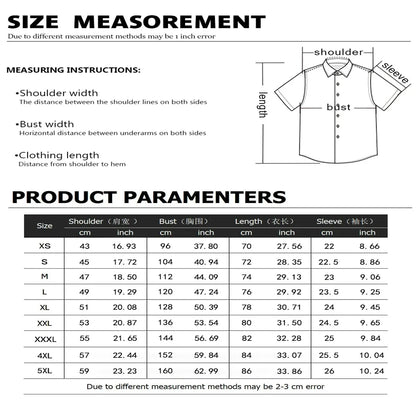 Solid Color Casual Shirt - Fashionable Street Style - Business Linen Material - Men's Short Sleeve Shirt
