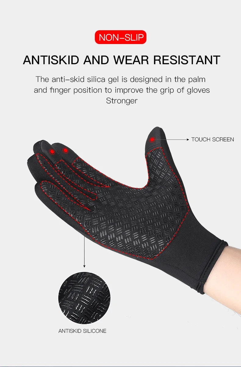 Thermal Winter Gloves For Men Women Touchscreen Warm Outdoor Cycling Driving Motorcycle Gloves Windproof Non-Slip Womens Gloves