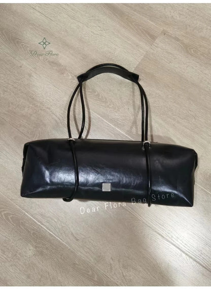 Large Capacity Boston Pillow Handbag Shoulder Bags Vintage Large Capacity Tote Bag