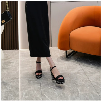 Women Sequin High-heeled Shoes Rhinestone Pumps Ladies Bling Party Shoes High-grade