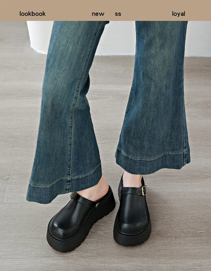 Thick Slippers Casual Shoes 1 Slip-on Baotou Half Slip-on Shoes