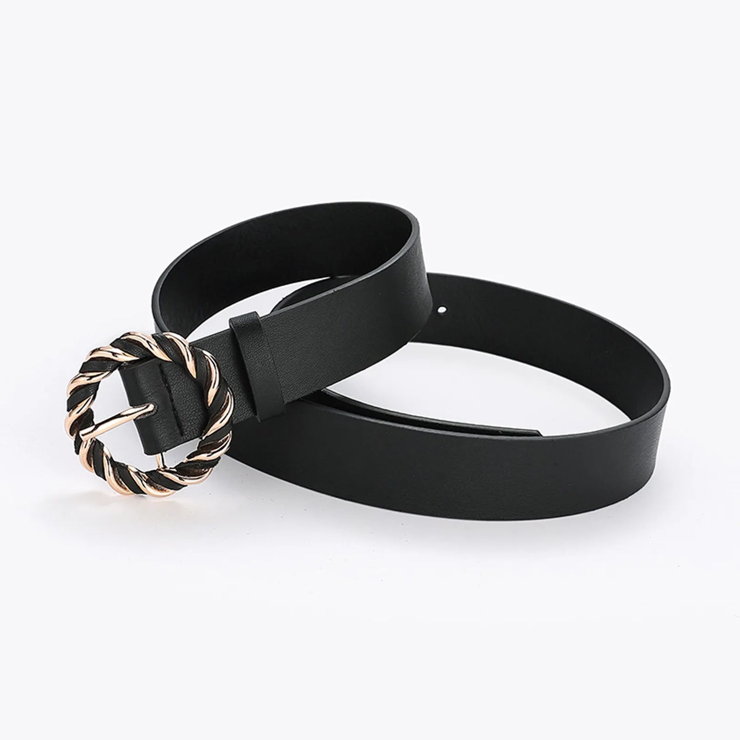 Belt for Men Women Soft Leather With O Ring Buckle