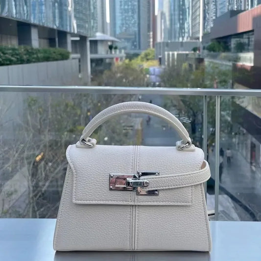 Brand Luxury Women's Handbag Trapezoidal Design Versatile Crossbody Small Square Bag
