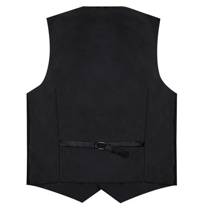 Luxury Paisley Men's Suit Vest Black Pink Red Wedding Prom Tuxedo Waistcoat Necktie Handkerchief Cufflink Sleeveless Jacket Vest