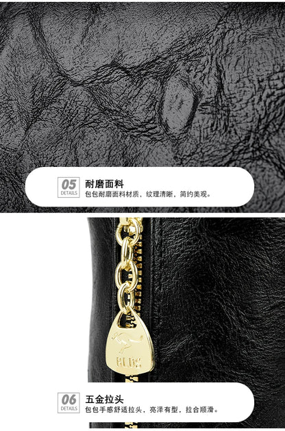 Casual Women Handbag Soft Leather Shoulder Crossbody Bags for Ladies Messenger Tote Bag