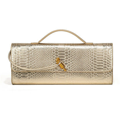 Burgundy bag cherry red envelope wine red envelope upscale new handbag crocodile flip hand