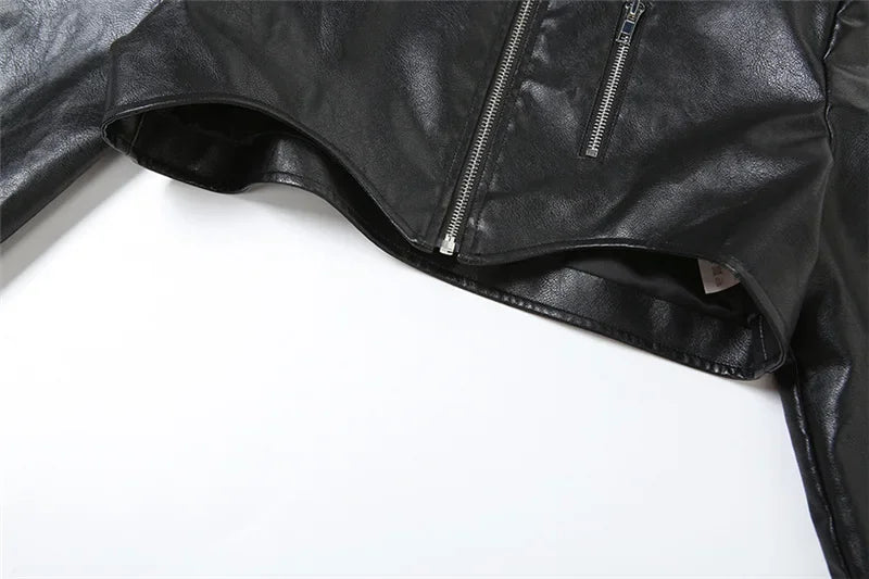 Rits Cyber Gothic Y 2K Crop Jacks Grunge Punk Stijl Faux