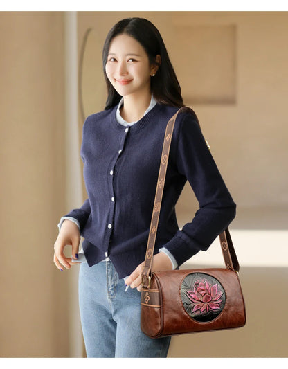 Casual Women Handbag Soft Leather Shoulder Crossbody Bags for Ladies Messenger Tote Bag