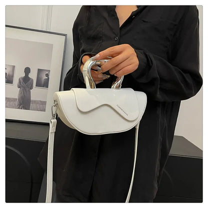 Solid Soft Shoulder Bag High Quality Bags for Women Hasp Interior Compartment Pu Women's Handbag