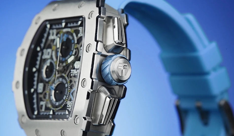 Luxury Brand Tonneau Design Waterproof Clock Stainless Steel Wristwatch Rectangle